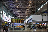 Main concourse of Seoul train station. Seoul, South Korea (color)