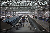 Seoul train station platforms. Seoul, South Korea ( color)