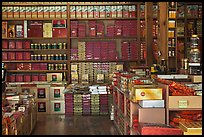 Inside traditional medicine store, Yakjeon-golmok. Daegu, South Korea (color)