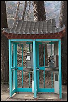 Phone booths near Haeinsa. South Korea ( color)