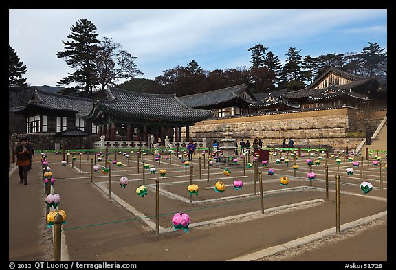 Labyrinth, Haeinsa Temple. South Korea (color)