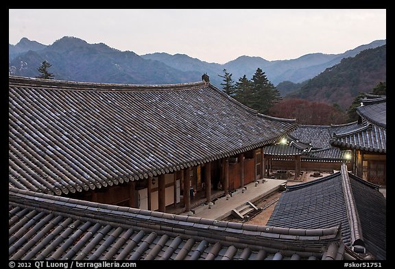 Rooftops, Haeinsa Temple. South Korea