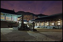 Haeinsa Temple at night. South Korea