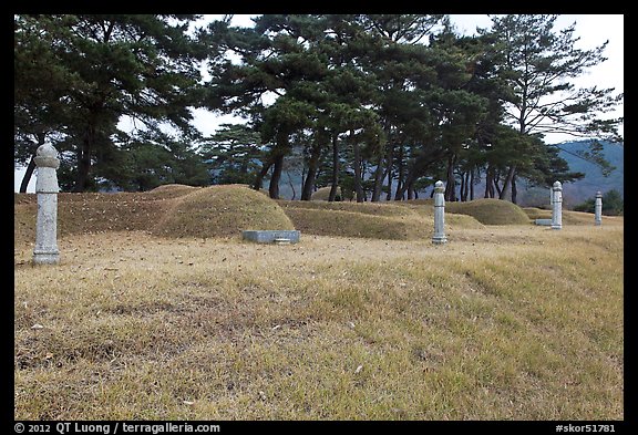 Cemetery. Hahoe Folk Village, South Korea