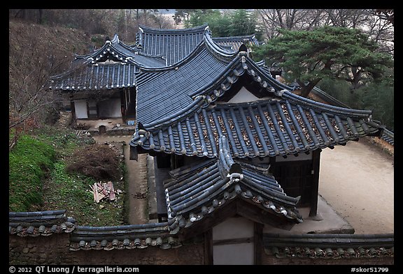 Okyeon pavilion. Hahoe Folk Village, South Korea (color)