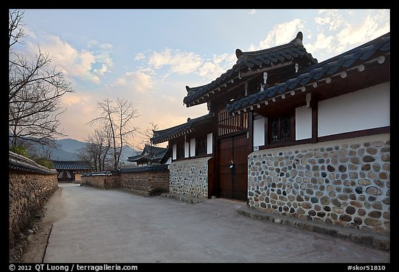 Bukchom residence. Hahoe Folk Village, South Korea (color)