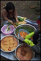 Kimchee preparation. Gyeongju, South Korea (color)