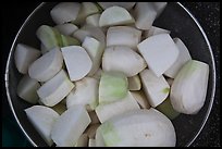 Radish used for kimchi. Gyeongju, South Korea (color)