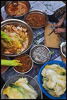 Preparing traditional winter kim chee. Gyeongju, South Korea ( color)