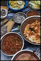 Kimchi ingredients close-up. Gyeongju, South Korea (color)