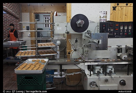 Gyeongju barley bread factory. Gyeongju, South Korea