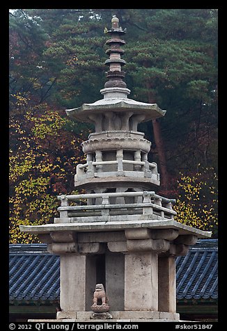Dabotap pagoda, Bulguk-sa. Gyeongju, South Korea (color)