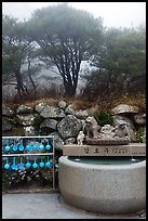 Sacred water fountain, Seokguram. Gyeongju, South Korea (color)
