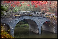 Stone bridge and fall colors, Bulguk-sa. Gyeongju, South Korea