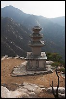 Samnyundaejwabul pagoda, Namsan Mountain. Gyeongju, South Korea ( color)
