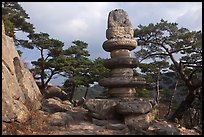 Headless buddha statue on elaborate pedestal, Yongjangsa Valley, Mt Namsan. Gyeongju, South Korea ( color)