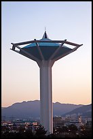 Water tower at dawn, Busan. South Korea (color)