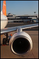 Jet engine, Gimhae International Airport, Busan. South Korea ( color)