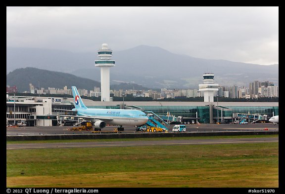 Jeju International Airport. Jeju Island, South Korea (color)