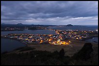 Seongsang Ilchulbong at twilight. Jeju Island, South Korea ( color)
