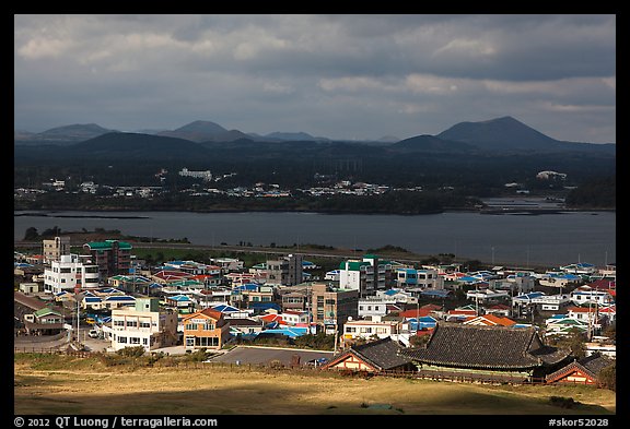 Seongsang-ri village. Jeju Island, South Korea (color)