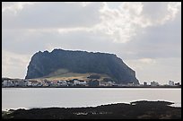 Seongsang-ri at the base of Ilchulbong crater. Jeju Island, South Korea (color)