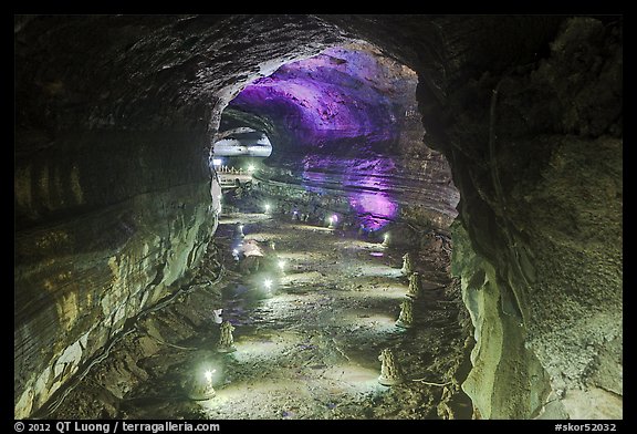 Manjanggul Lava tube. Jeju Island, South Korea (color)