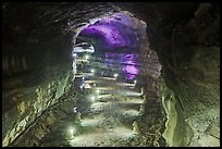 Manjanggul Lava tube. Jeju Island, South Korea (color)