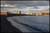 Black sand beach, Seongsang Ilchulbong. Jeju Island, South Korea ( color)