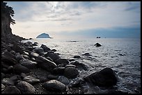 Rocky coastline, Seogwipo. Jeju Island, South Korea ( color)