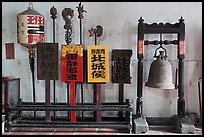 Bell and sicks, Loo Pun Hong temple. George Town, Penang, Malaysia