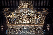 Altarpiece, Loo Pun Hong temple. George Town, Penang, Malaysia