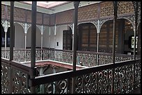 Inside courtyard veranda, Cheong Fatt Tze Mansion. George Town, Penang, Malaysia