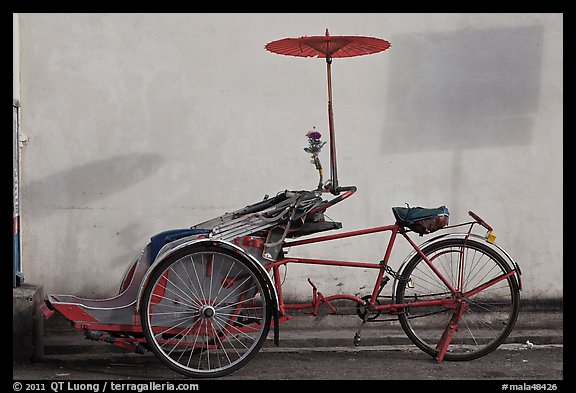 Trishaw. George Town, Penang, Malaysia (color)