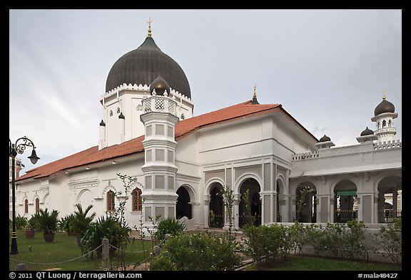 Masjid Kapitan Keling mosque. George Town, Penang, Malaysia (color)