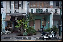 Old townhouse facades. George Town, Penang, Malaysia