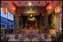 Chinese temple at dusk. George Town, Penang, Malaysia ( color)