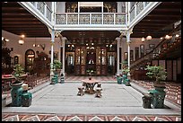 Courtyard of wealthy Baba-Nonya straits mansion. George Town, Penang, Malaysia ( color)