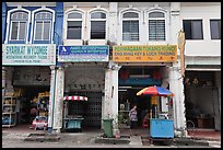 Chinatown shophouses. George Town, Penang, Malaysia