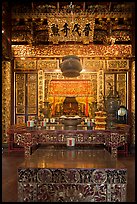 Altar, Dragon Mountain Hall (Khoo Kongsi). George Town, Penang, Malaysia ( color)