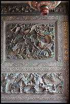 Stone carving detail, Khoo Kongsi. George Town, Penang, Malaysia