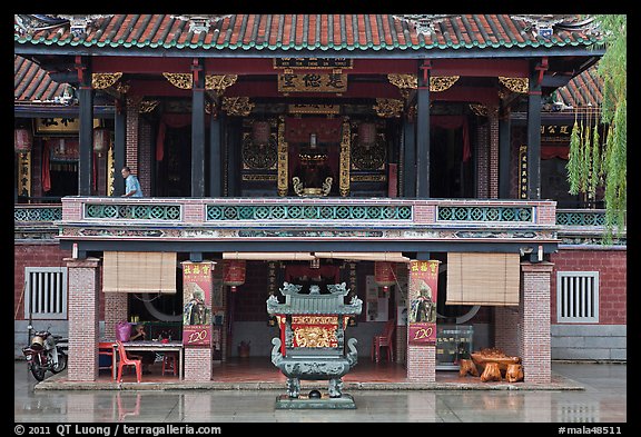 Hock Tik Cheng Sin Hokkien Temple. George Town, Penang, Malaysia (color)