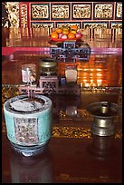 Detail of Tong Kheng Seah altar, Hock Tik Cheng Sin Temple. George Town, Penang, Malaysia ( color)