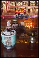 Detail of Tong Kheng Seah altar, Hock Tik Cheng Sin Temple. George Town, Penang, Malaysia