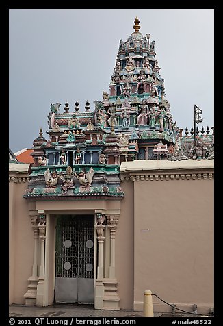 South Indian Sri Mariamman Temple. George Town, Penang, Malaysia (color)