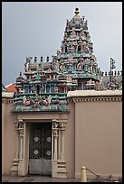 South Indian Sri Mariamman Temple. George Town, Penang, Malaysia (color)