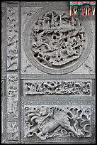 Sone carving motif, Hainan Temple. George Town, Penang, Malaysia (color)