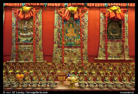 Tibetan thangka art. George Town, Penang, Malaysia