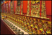 Amulets and Thangkas, Gelugpa Buddhist Association temple. George Town, Penang, Malaysia