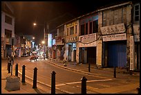 Chinatown street at night. George Town, Penang, Malaysia